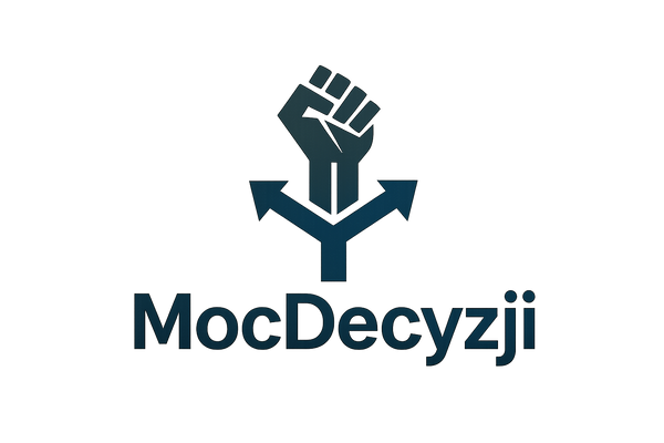Moc Decyzji może być razem niech to będzie coś unikalnego poprostu logo z napisem MocDecyzji